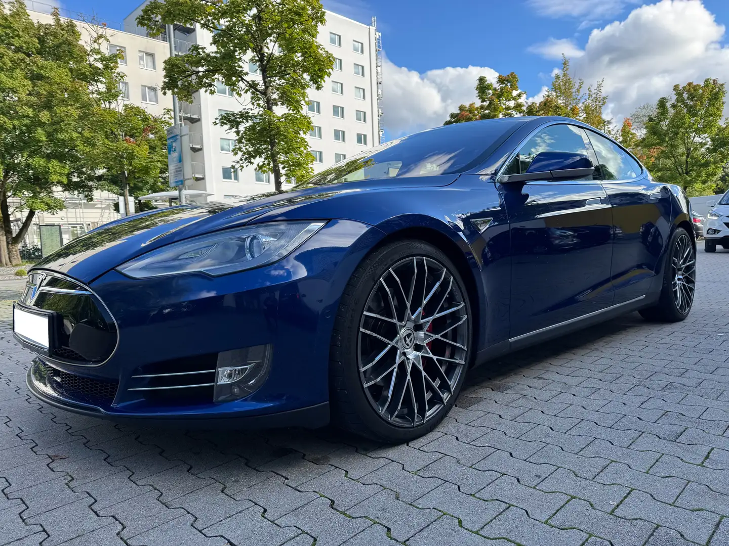 Tesla Model S P85D Free-Supercharger, Allradantrieb Performance Blau - 1