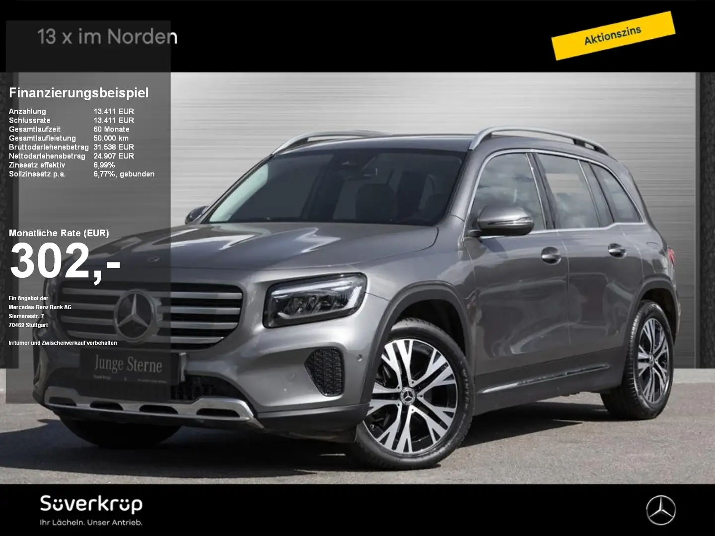 Mercedes-Benz GLB 180 d , PROGRESSIVE SPUR AHK KAMERA PDC SHZ Grau - 1