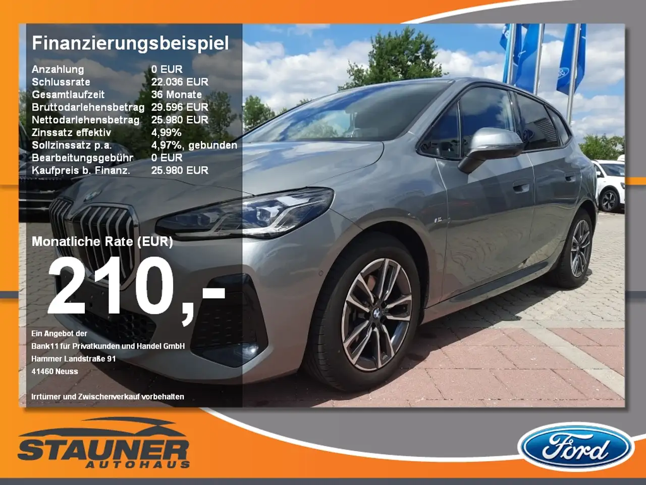 BMW 218 i Active Tourer M-Sport LED LED HUD 360-Kam.