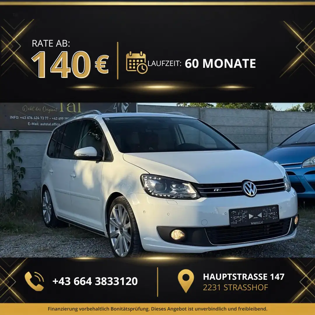 Volkswagen Touran Karat 1,6 BMT TDI Weiß - 1