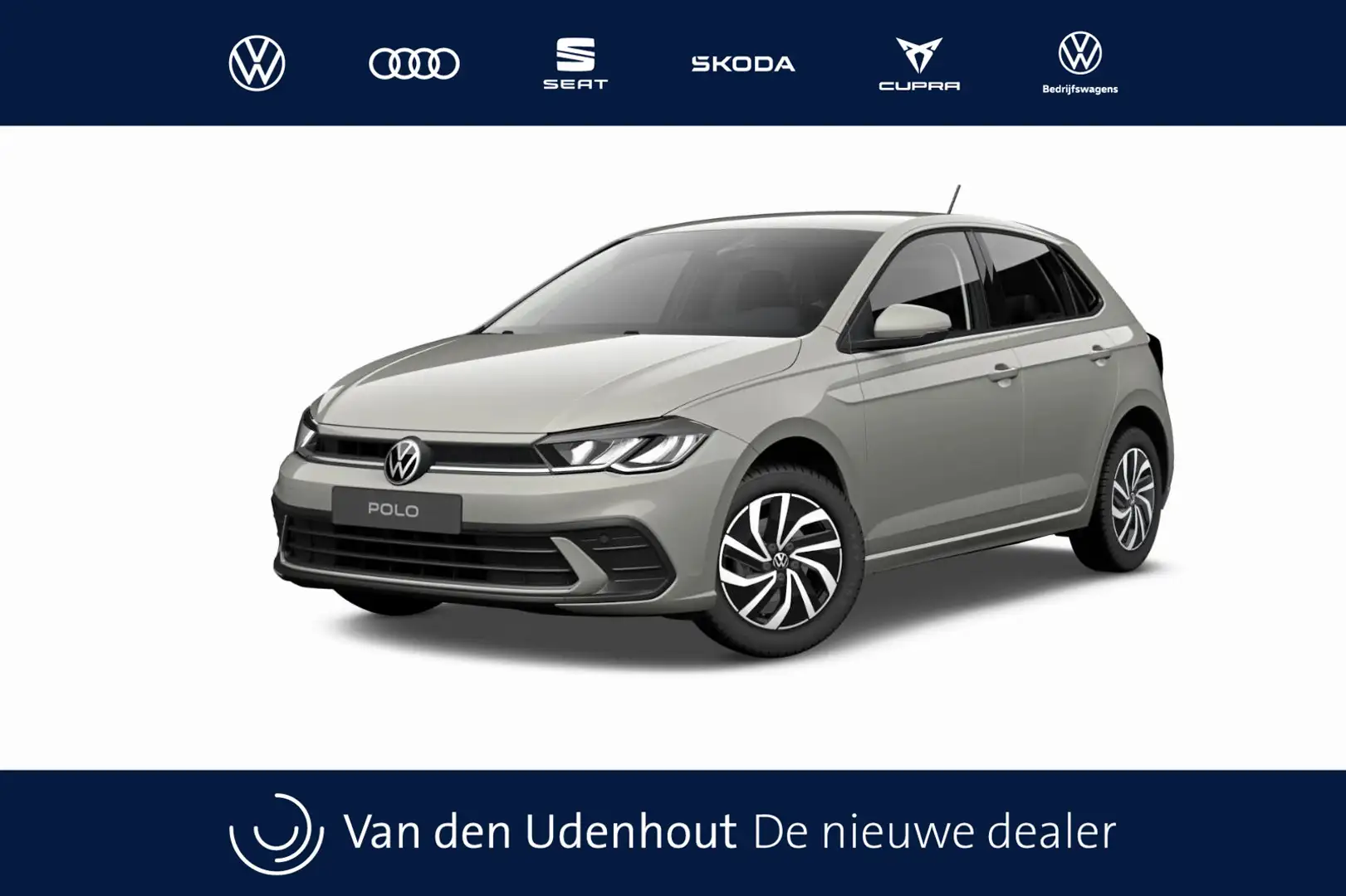 Volkswagen Polo 1.0 TSI 95 5MT Life Edition Zijruiten achter en ac Grijs - 1
