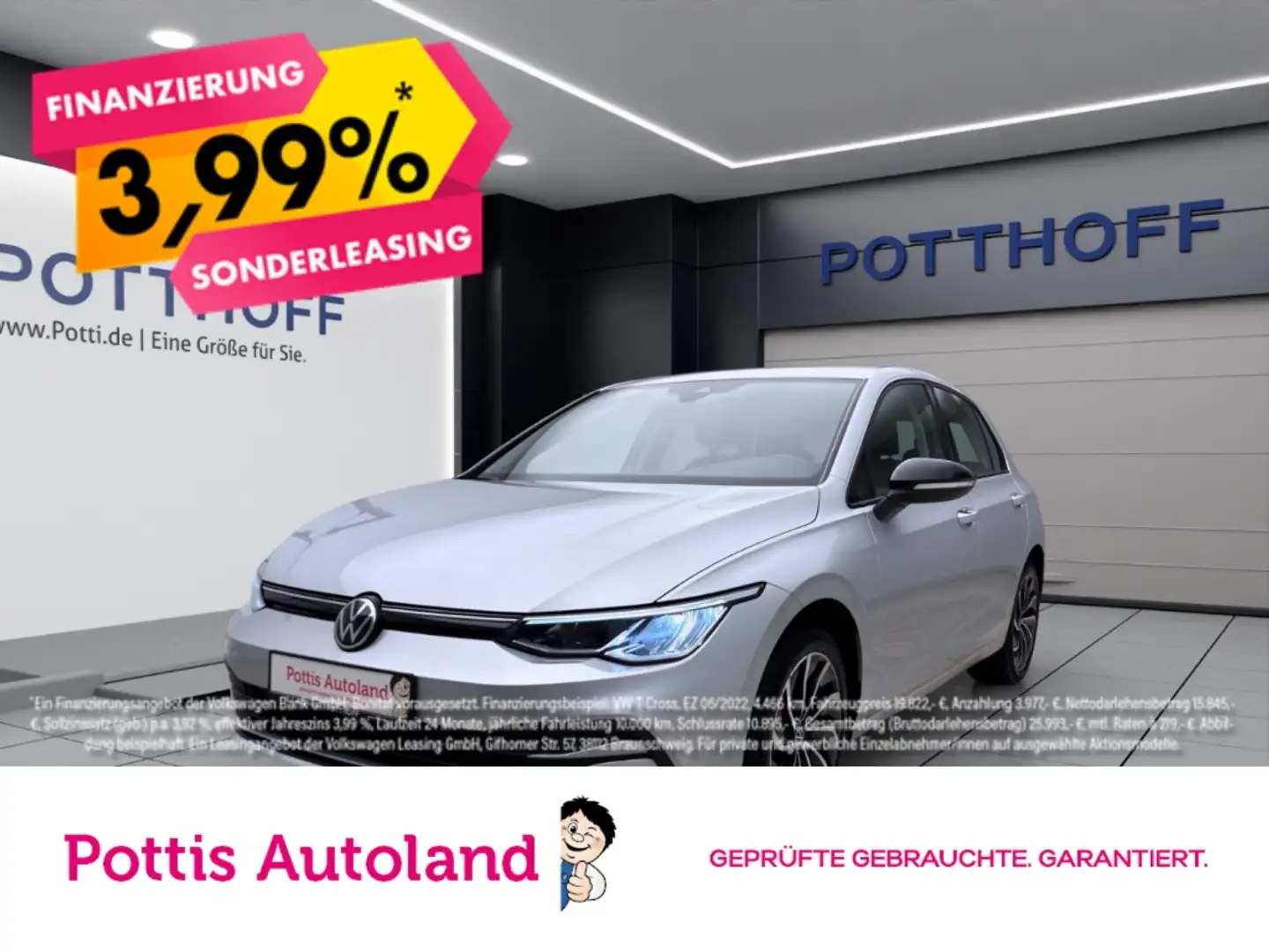 Volkswagen Golf 2.0 TDI LIFE STDHZG PDC NAVI LM17 Plateado - 1