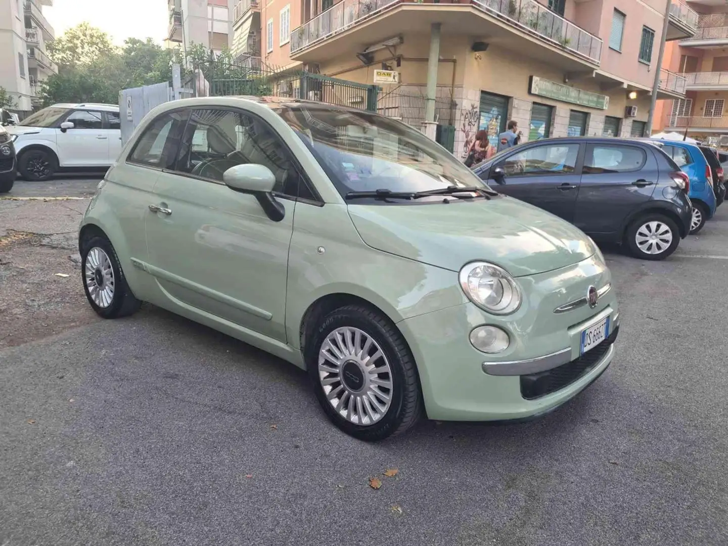 Fiat 500 1.2 Lounge Groen - 1