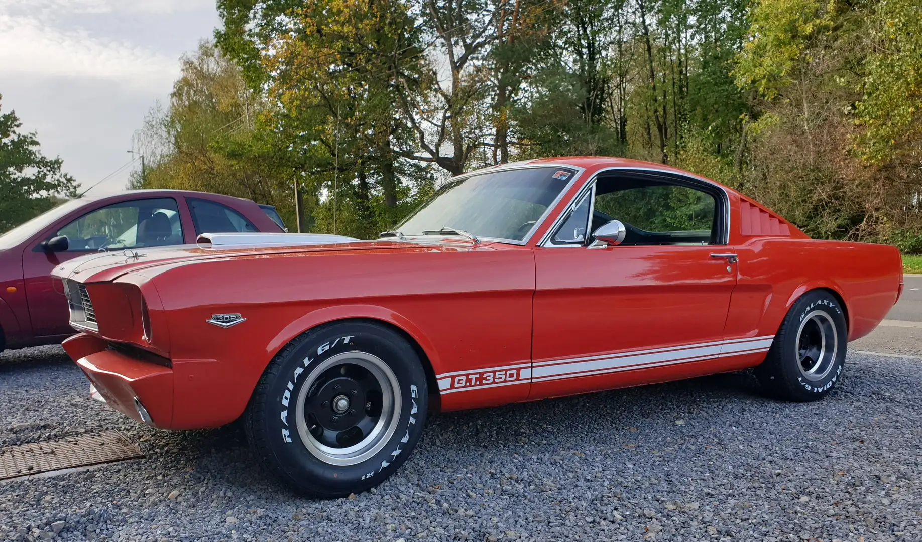 Ford Mustang Fastback Shelby GT350 Tribute, Schaltgetriebe Rot - 1