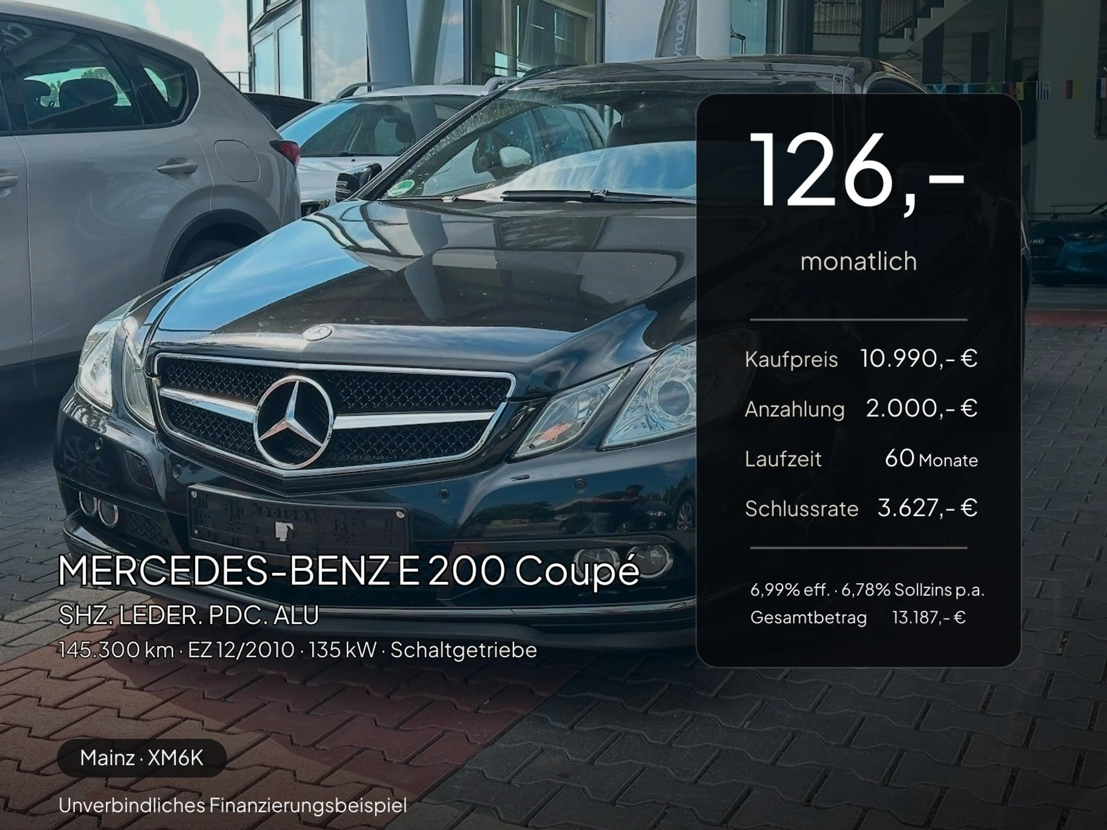 Mercedes-Benz E 200 E 200 Coupé SHZ. LEDER. PDC. ALU — photo 2