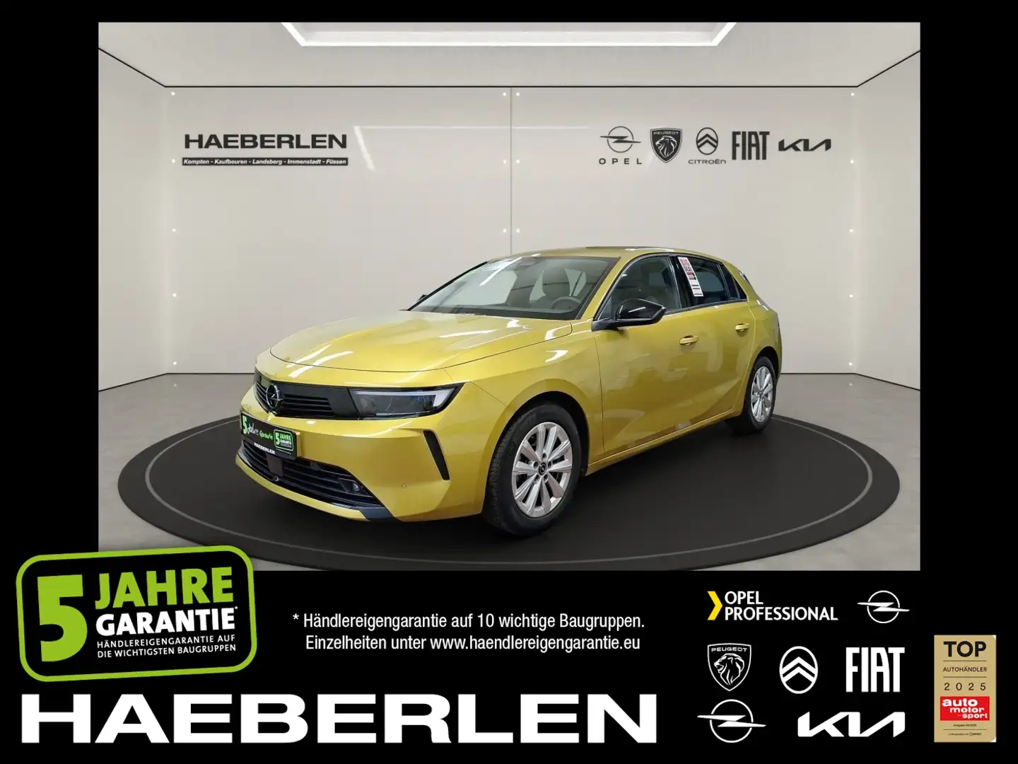 Opel Astra L 1.2 Turbo Enjoy +FLA SpurH LM KlimaA Amarillo - 1