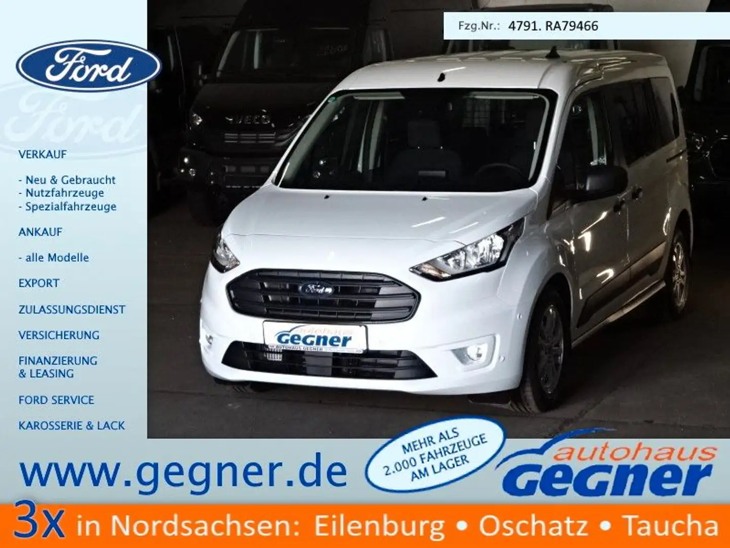 Ford Transit Connect 240L2 LKW Trend Kombi Autom AHK Weiß - 1