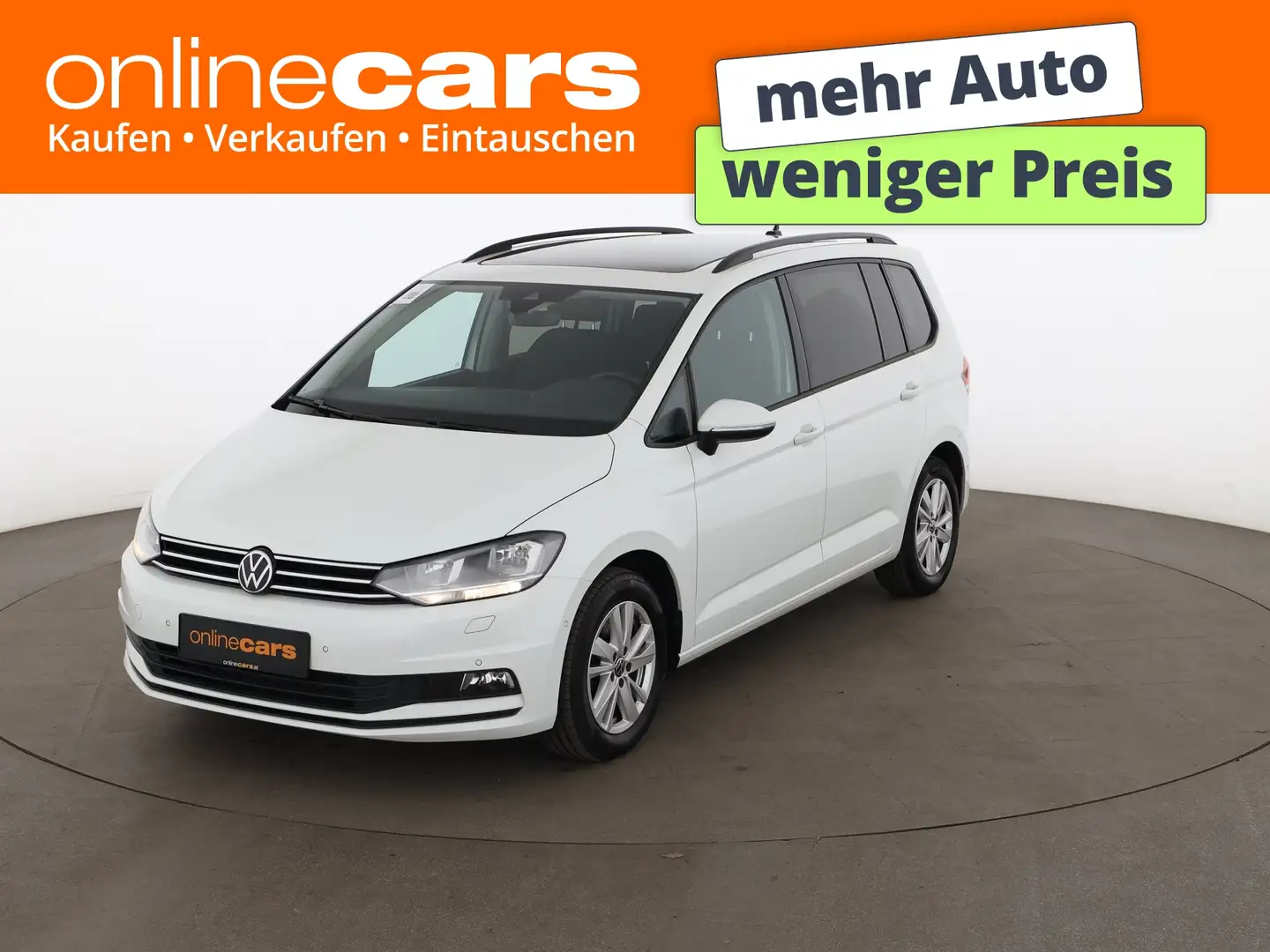 Volkswagen Touran 2.0 TDI Comfortline Aut STANDHZG SKY AHK Weiß - 1