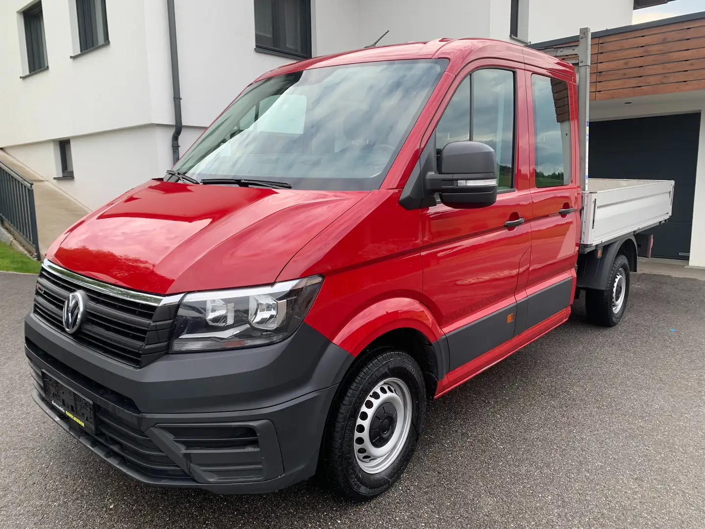 Volkswagen Crafter DokaPritsche35mittellang4MOTION,Pickerl+ServiceNeu Rot - 1