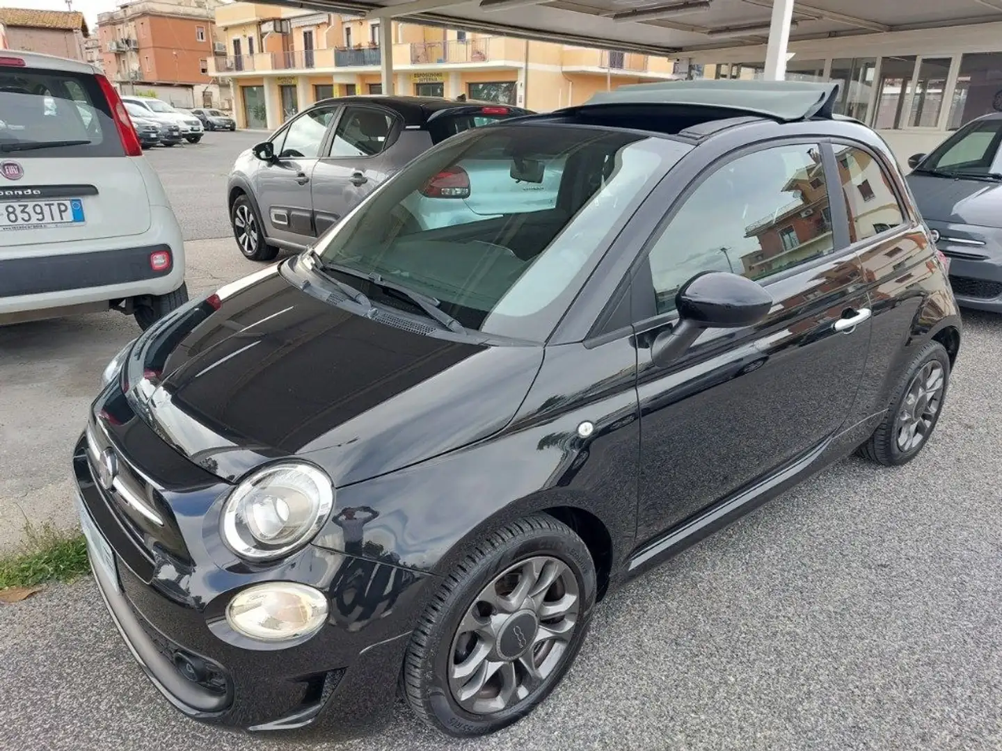 Fiat 500C 1.0 Hybrid Connect Uniprò km 68000 Fatturabile Noir - 1