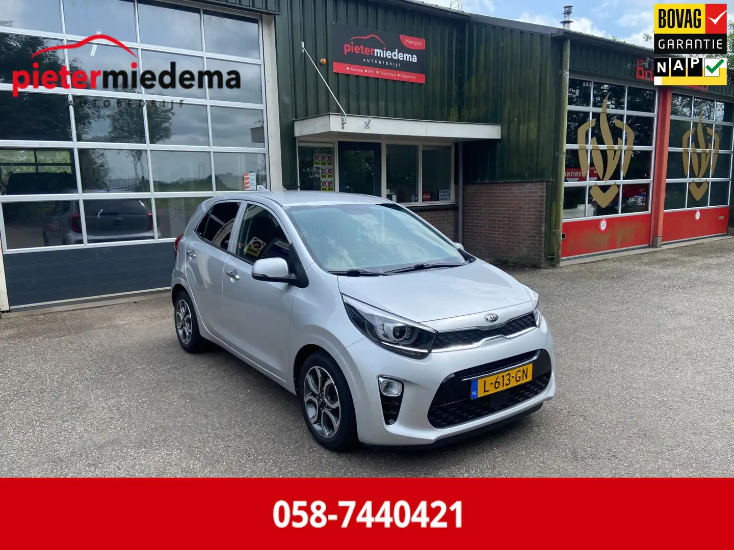 Kia Picanto 1.0 DPi DynamicPlusLine / Cruise / Navi / Apple ca Grijs - 1