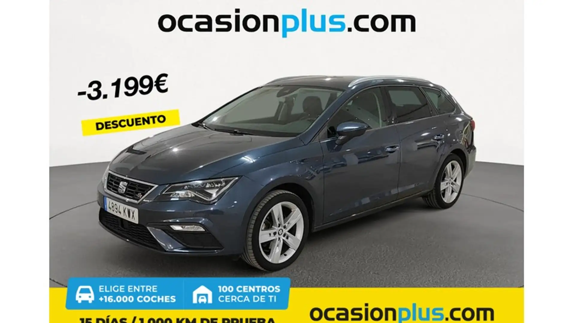 SEAT Leon ST 1.5 TGI GNC S&S FR DSG7 130 Gris - 1