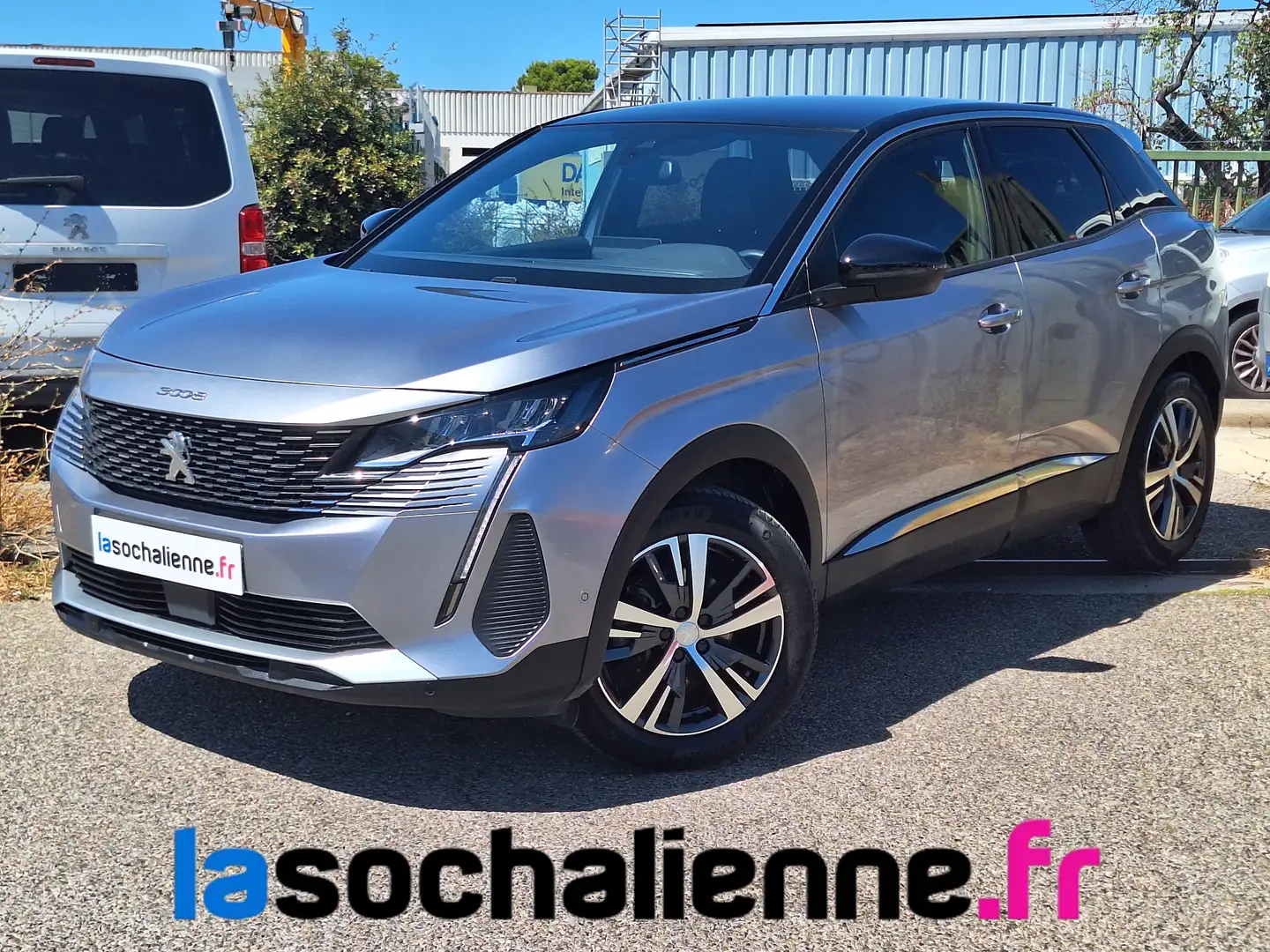 Peugeot 3008 PureTech 130ch S\u0026amp;S BVM6 Allure Pack + hayon électrique + régulateur adaptatif + surveillance angles morts + pein Gris - 1