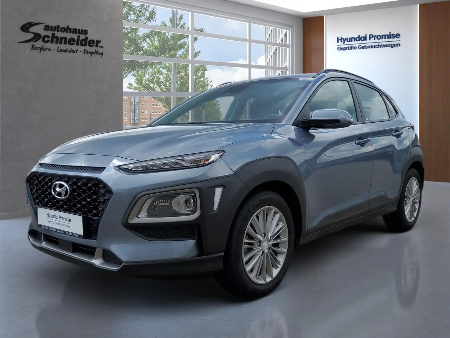 Hyundai KONA 1.0 TGDi 6-MT TREND AHK/NAVI/LED/SHZ/DAB Argent - 1