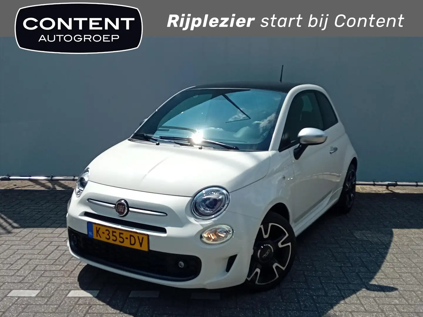 Fiat 500 1.0 70pk Hybrid Rockstar | Panoramadak Blanc - 1