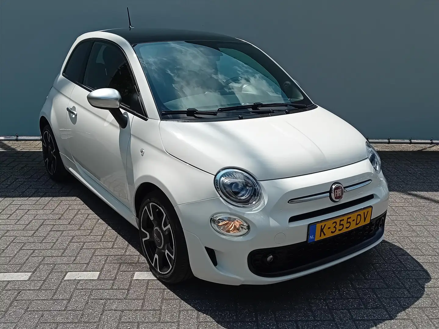 Fiat 500 1.0 70pk Hybrid Rockstar | Panoramadak Blanc - 2
