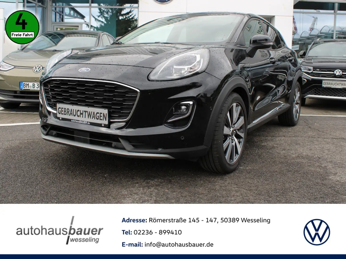 Ford Puma 1.0l Titanium X *Pano,LED,Tot-Winkel,R.Kamera,SHZ,Park-Assist* Schwarz - 1