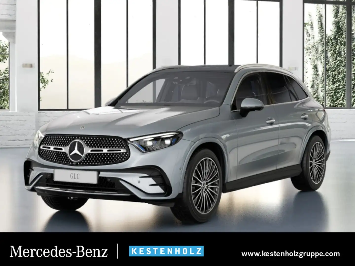 Mercedes-Benz GLC 300 de 4M AMG Fahrass WideScreen Airmat HUD 9G Silber - 1