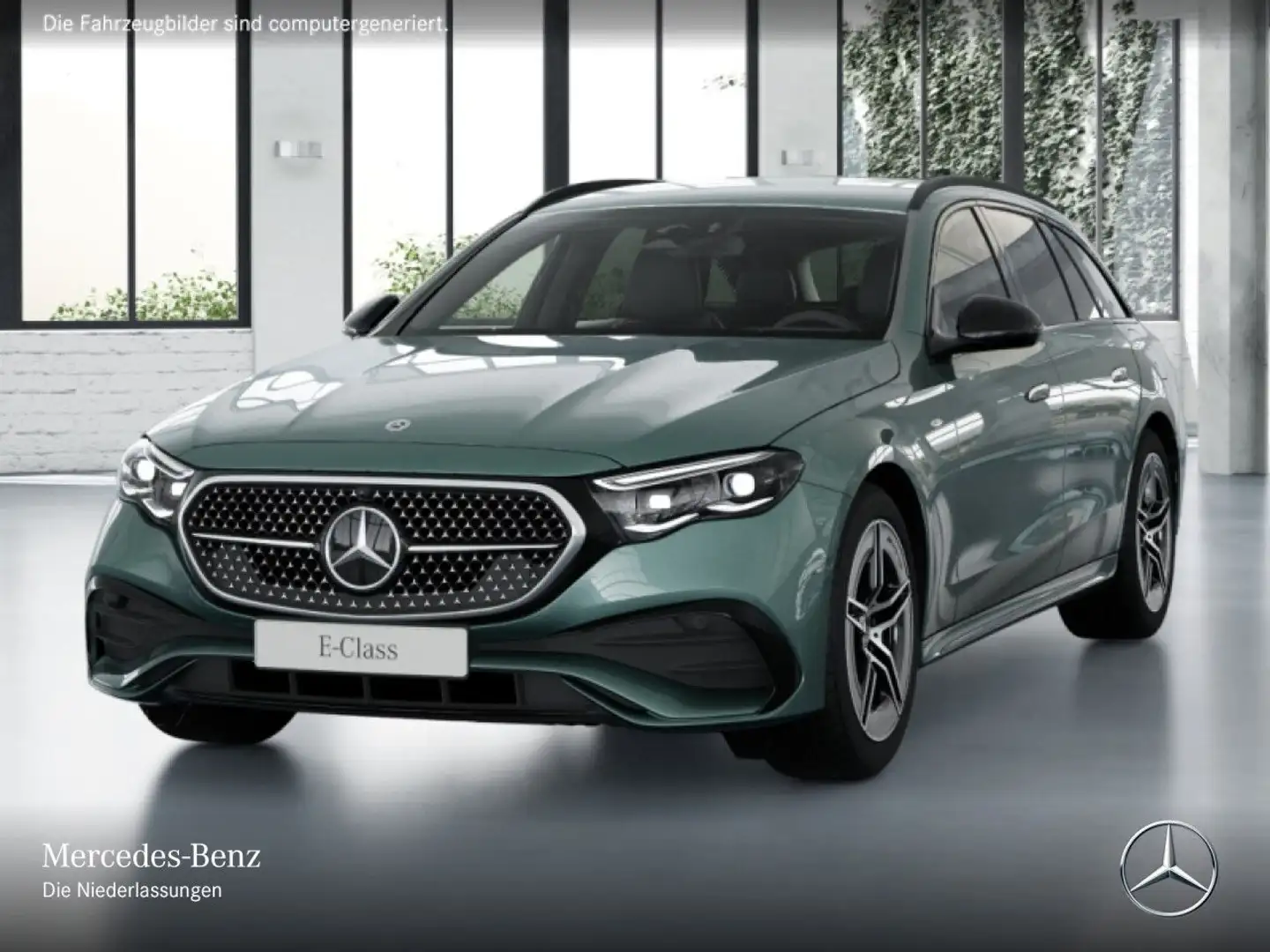 Mercedes-Benz E 300 de T Hybrid AMG 360° Distr. AHK Night Memory Silber - 2