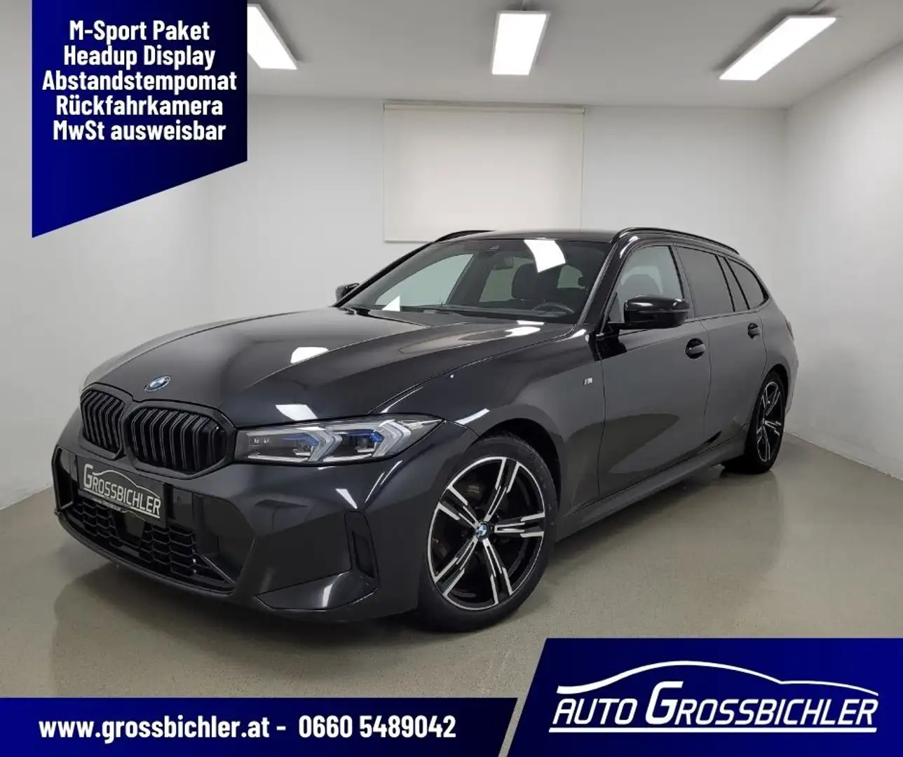 BMW 318 d 48 V Touring Aut. M-Sport Headup, Widescreen,... Schwarz - 1