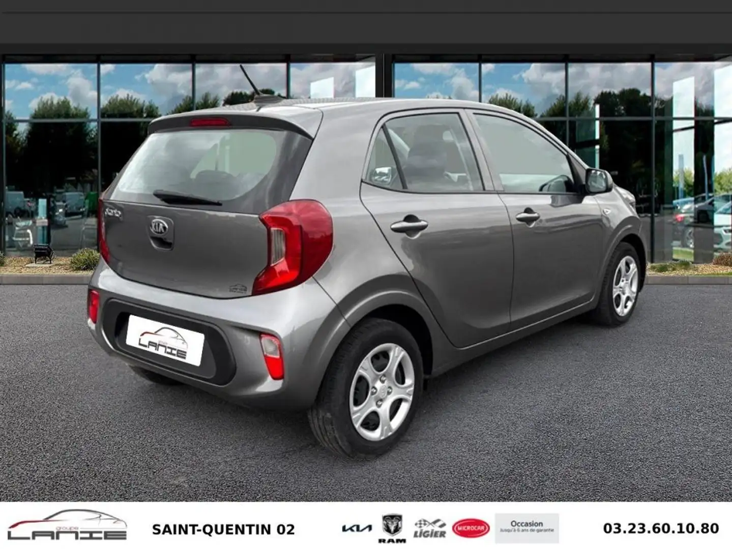 Kia Picanto 1.0 DPi 67ch ISG BVM5 Active Gris - 2