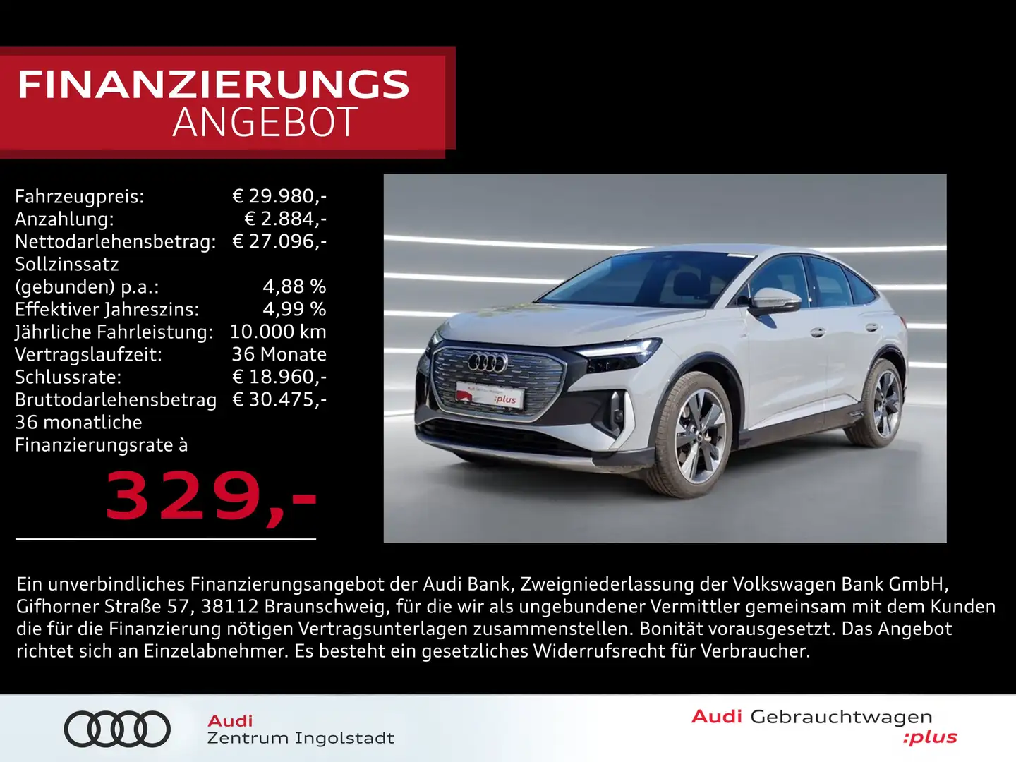 Audi Q4 e-tron Q4 Sportback e-tron 35 S line ACC NAVI Kam. 20" Grau - 1