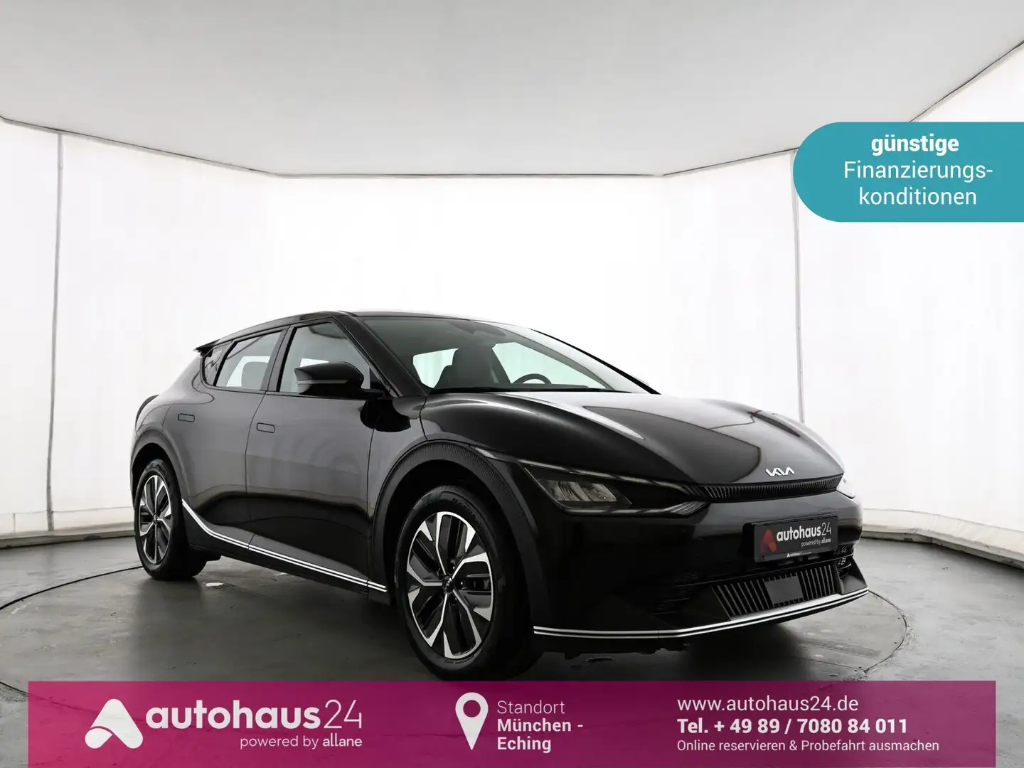 Kia EV6 Elektro 77,4 kWh 4WD LED|Navi|PDC|Kamera|ACC Schwarz - 1
