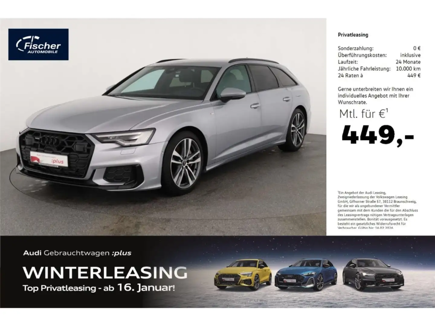 Audi A6 Avant 50 TFSI e quattro S line HUD/19''/Matrix Silber - 1