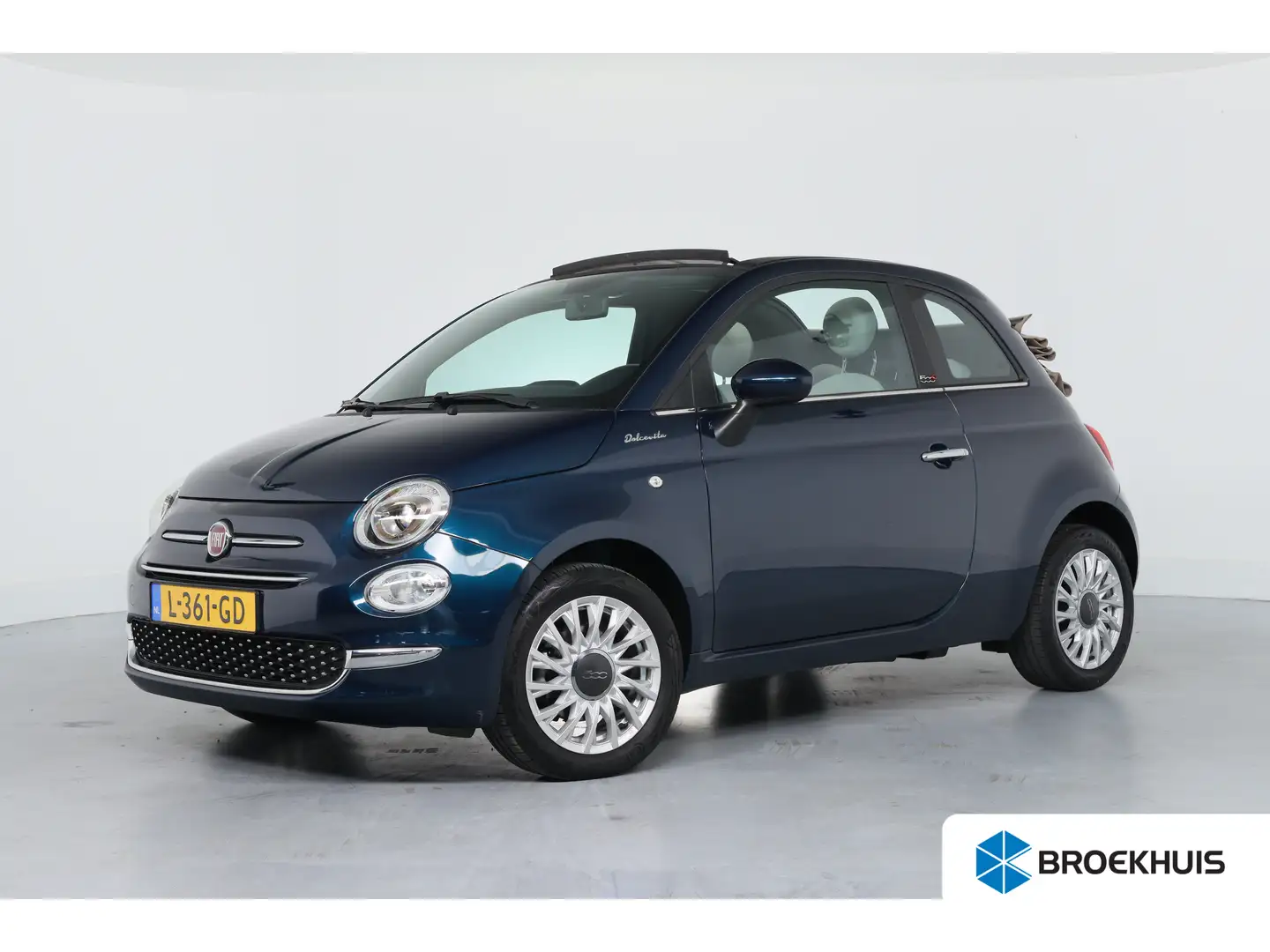 Fiat 500C 1.0 Hybrid Dolcevita | Dealer Onderhouden! | Navi Blauw - 1