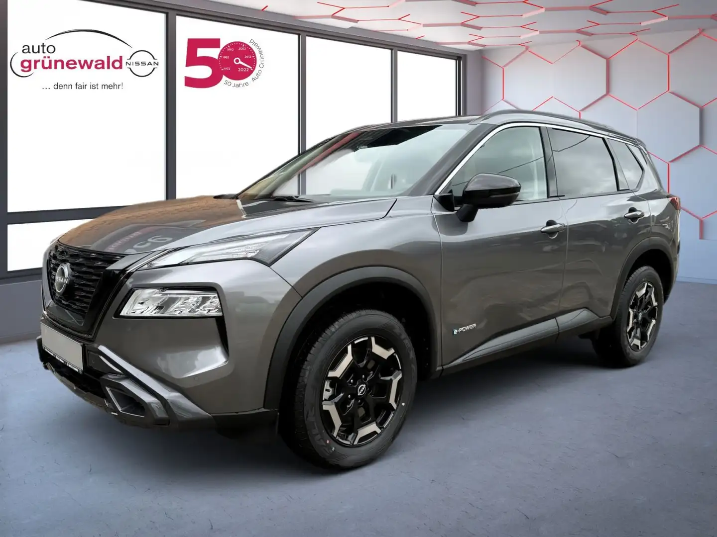Nissan X-Trail e-power 4x4 N-Trek,LED,360°,Navi,Sitzhzg Argent - 1