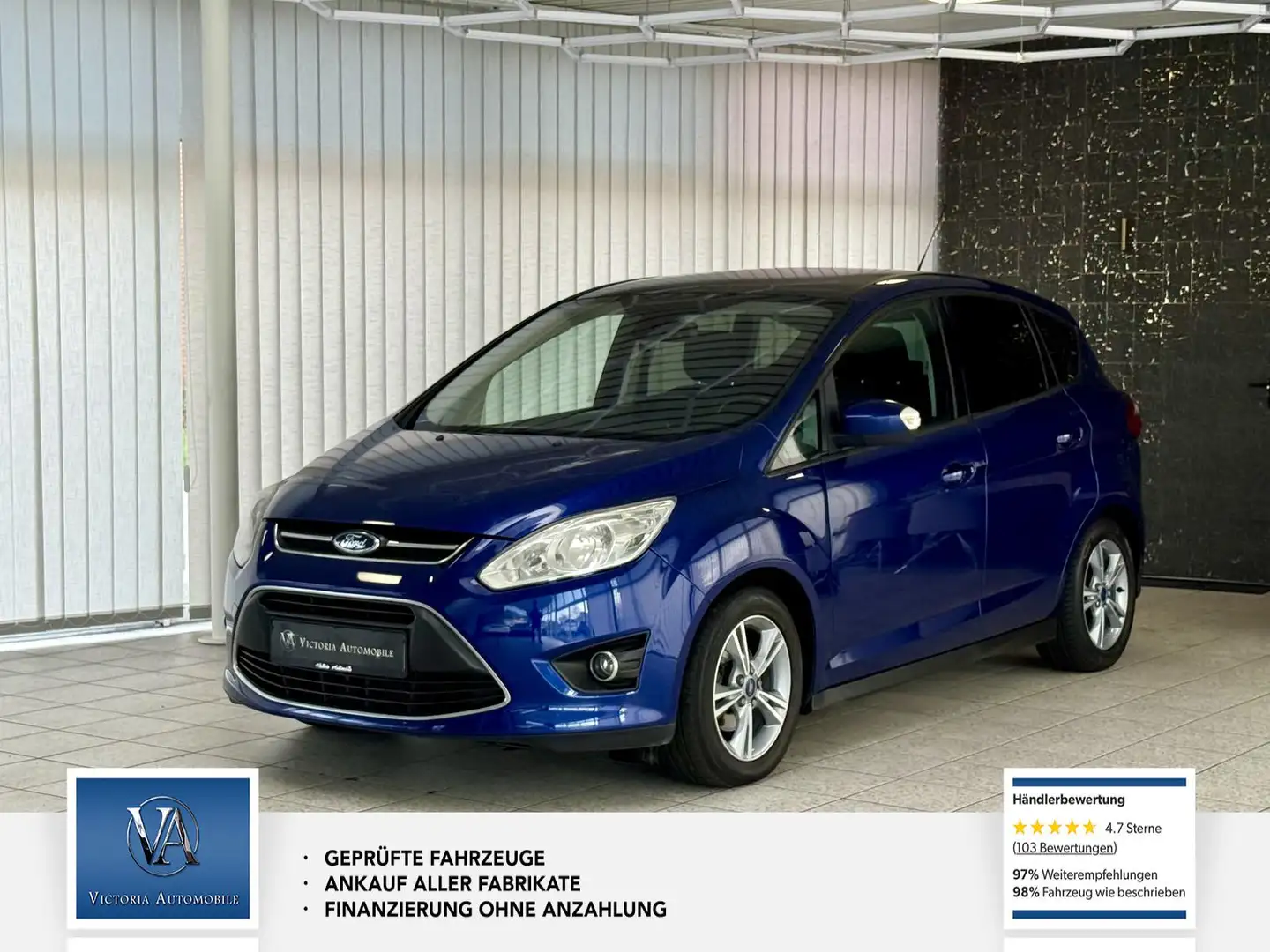 Ford C-Max C-MAX 1 Hand. Unfalfrei. AHK. Scheckheft Blau - 1
