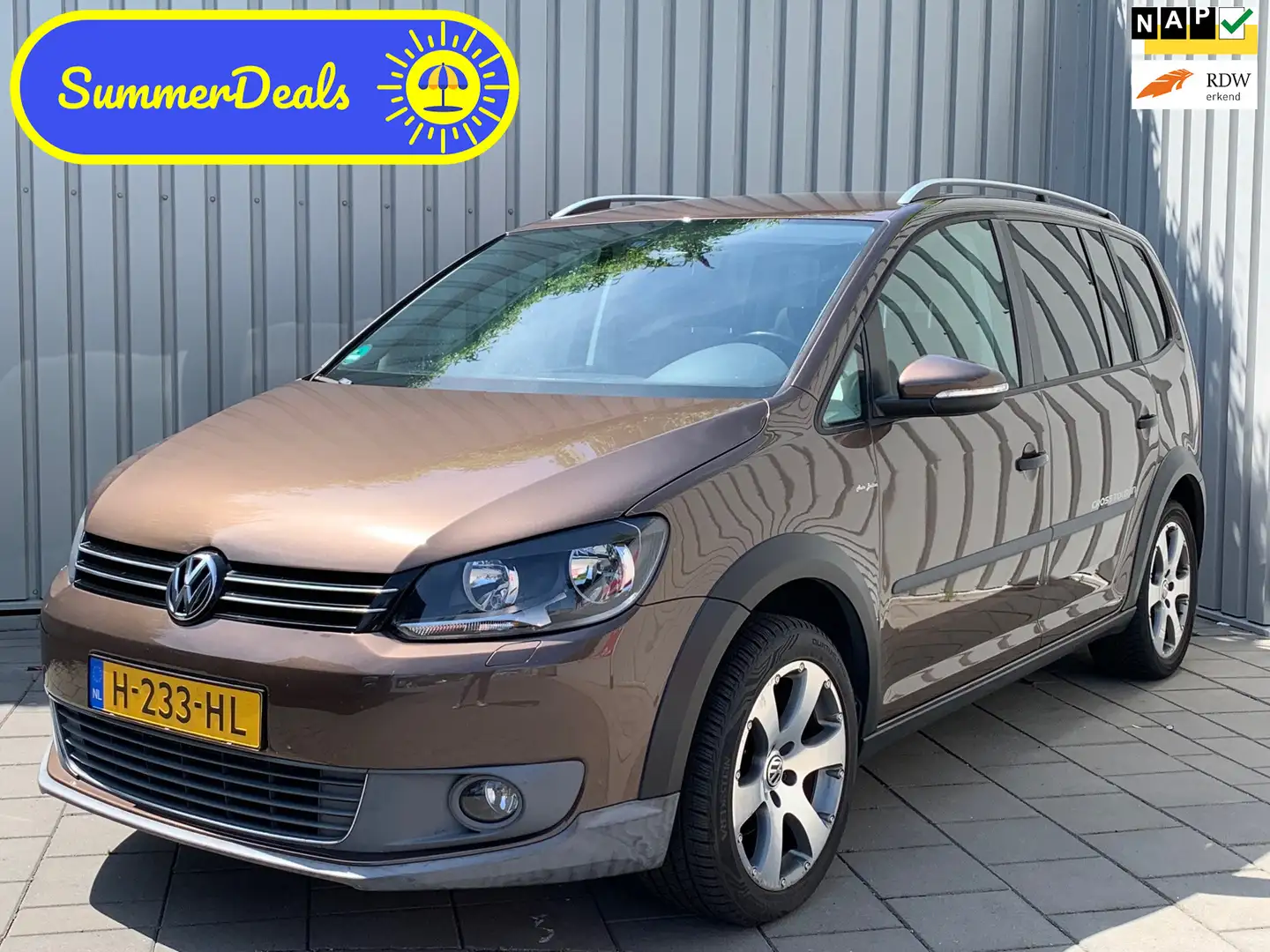 Volkswagen Cross Touran 1.4 TSI Cross|Automaat|Navigatie|Climate Control| Brun - 1