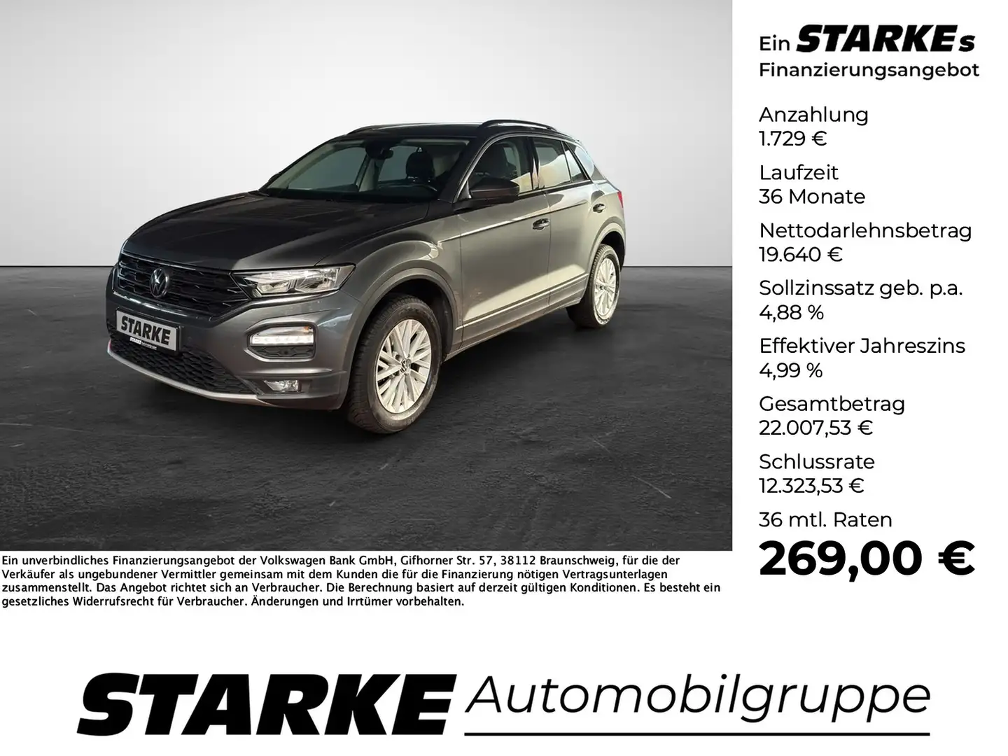 Volkswagen T-Roc 1.5 TSI DSG Style Grijs - 1