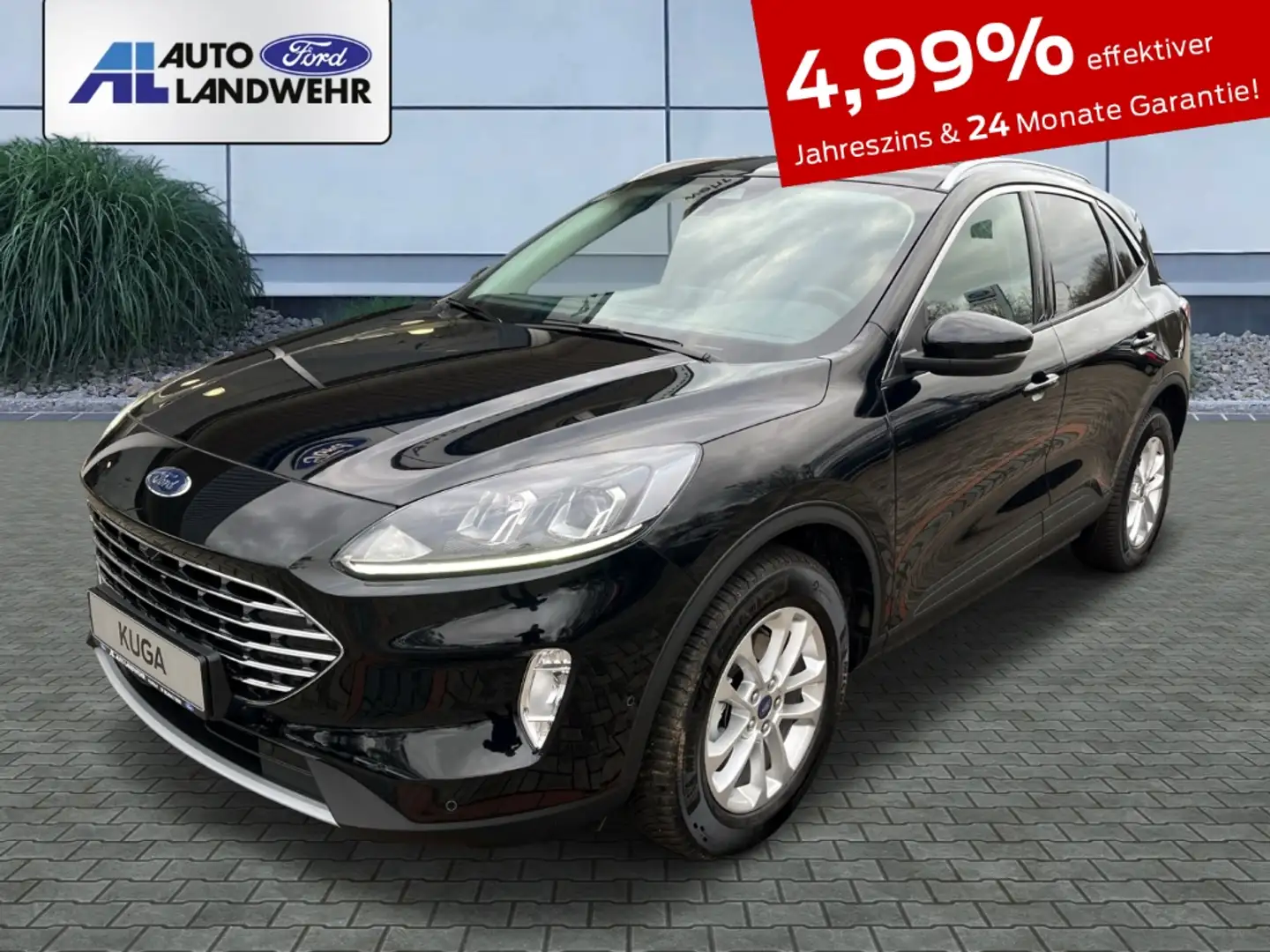 Ford Kuga Titanium 2.0 EcoBlue AHK-klappbar Navi digitales C Schwarz - 1