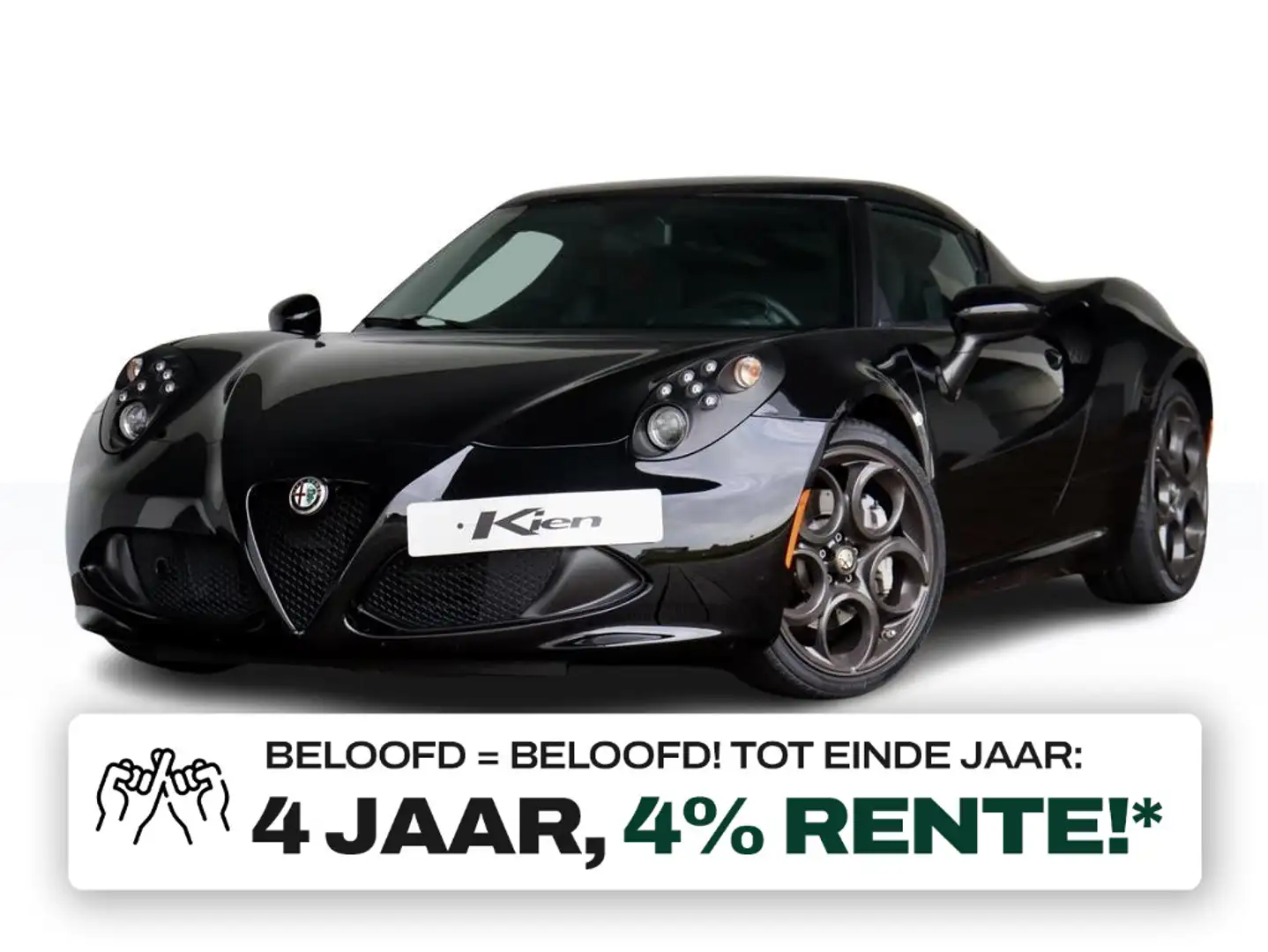 Alfa Romeo 4C 1750TBI TCT | Volledige onderhoud historie | 240 P Zwart - 1