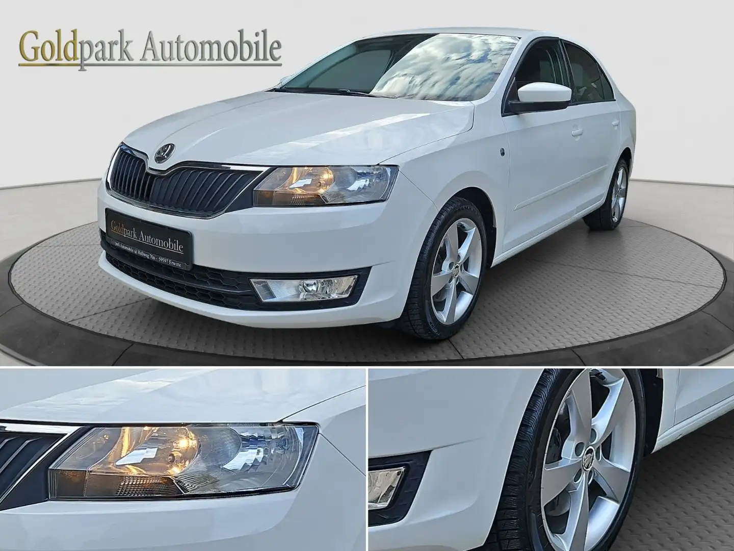 Skoda Rapid/Spaceback Elegance 1.6 TDI/SHZ/PDC/LIMO/GARANTIE 12M Blanc - 1