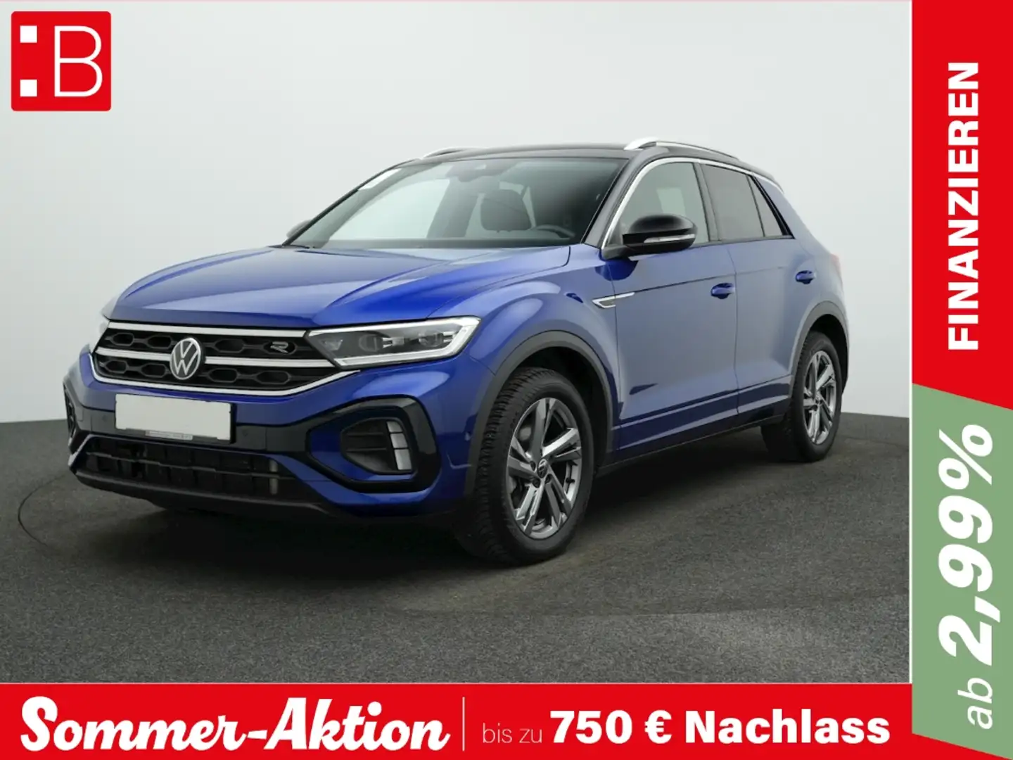 Volkswagen T-Roc 1.5 TSI DSG R-Line IQ.DRIVE KAMERA LED NAVI Blau - 1