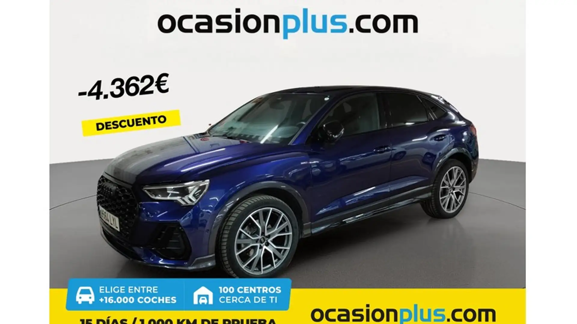 Audi Q3 Sportback 35 TDI Black line S tronic Blau - 1