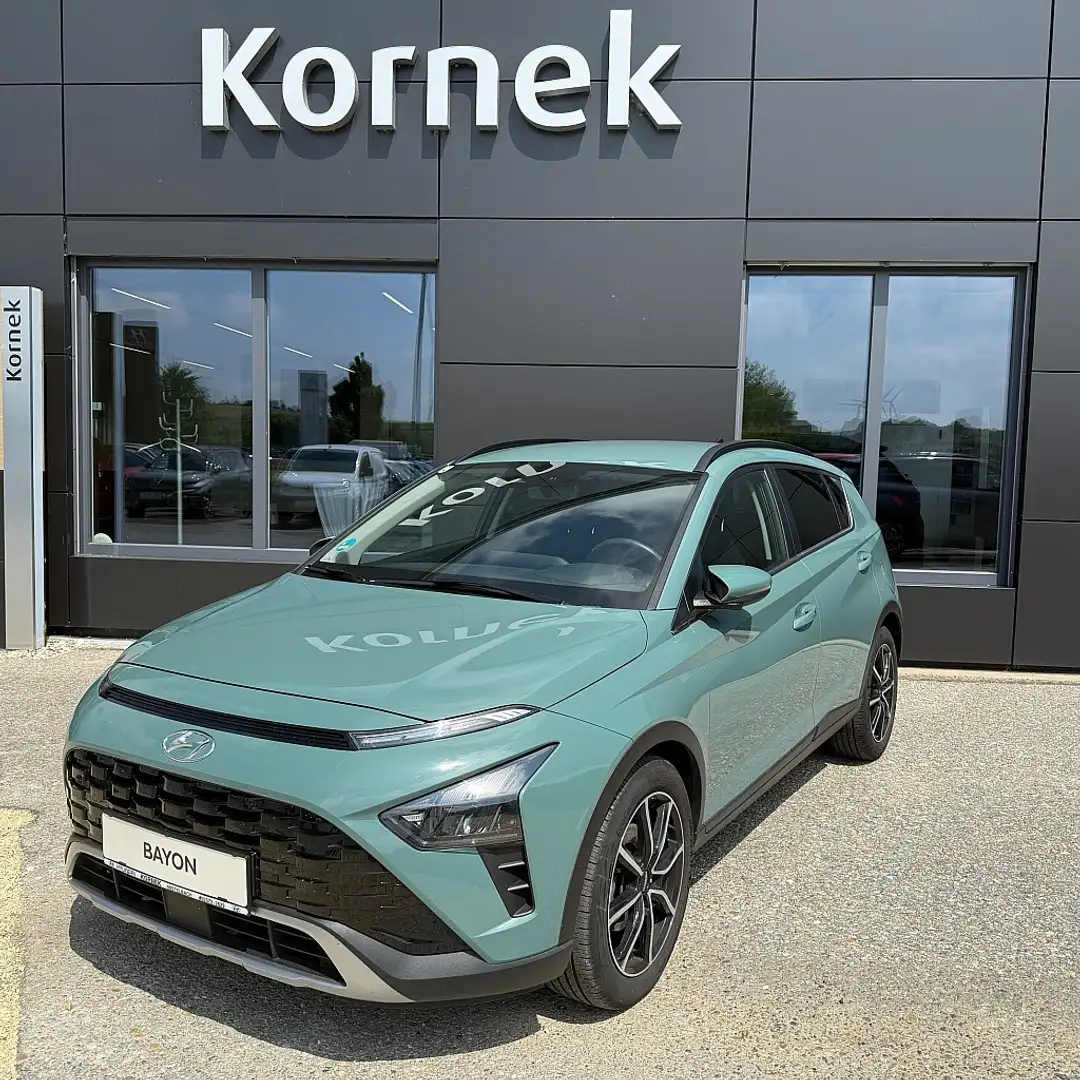 Hyundai BAYON Bayon 1,0 T-GDI Trend Line DCT Aut. Winterpaket... Grün - 1