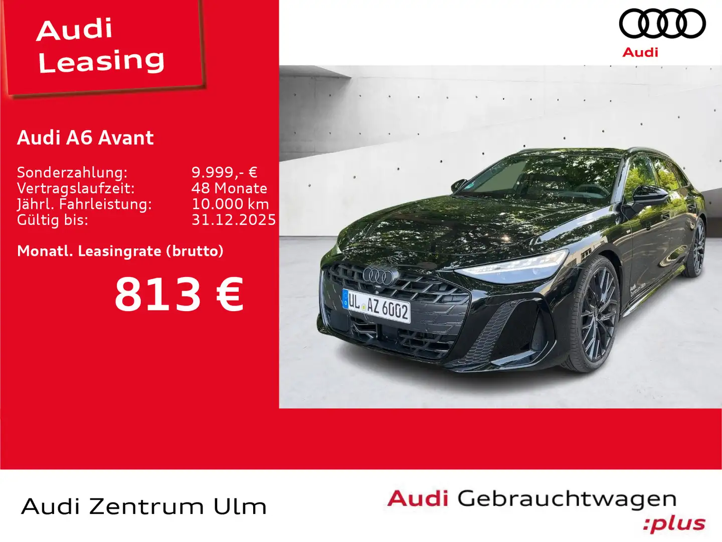 Audi A6 S-Line edition one TFSI qu 21 AHK PANO Schwarz - 1