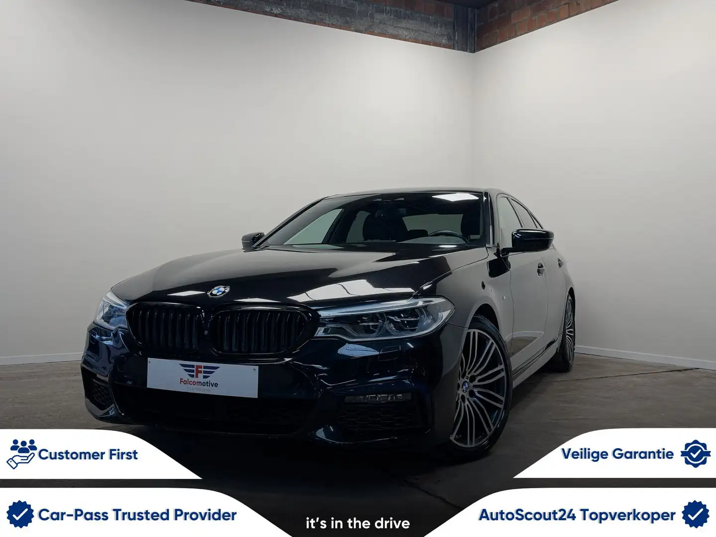 BMW 520 520iA*AUT*M-SPORT*360° CAM*SHADOW*LED* Zwart - 1