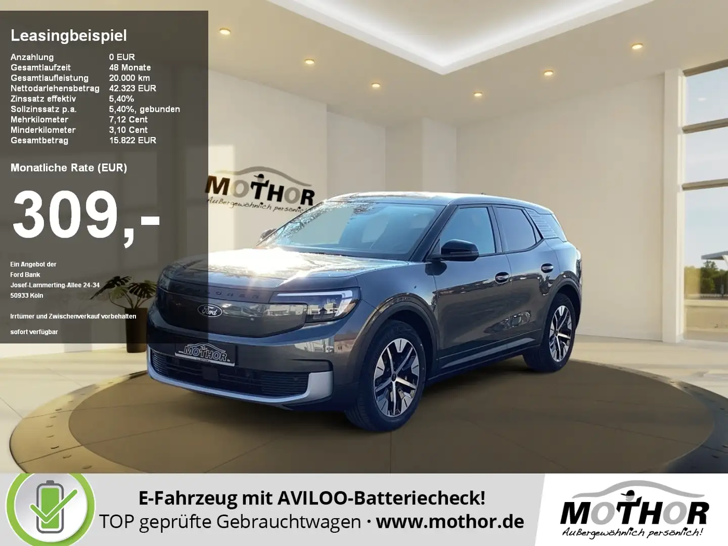 Ford Explorer (Extended Range 77KWh) ACC Massage Grijs - 1