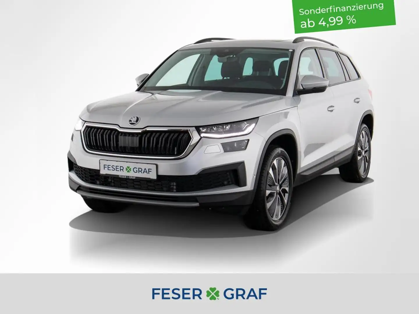 Skoda Kodiaq 2.0 TSI Tour 4x4 AHK/LED/Navi/Alu 19/Front-Lane- A Argento - 1