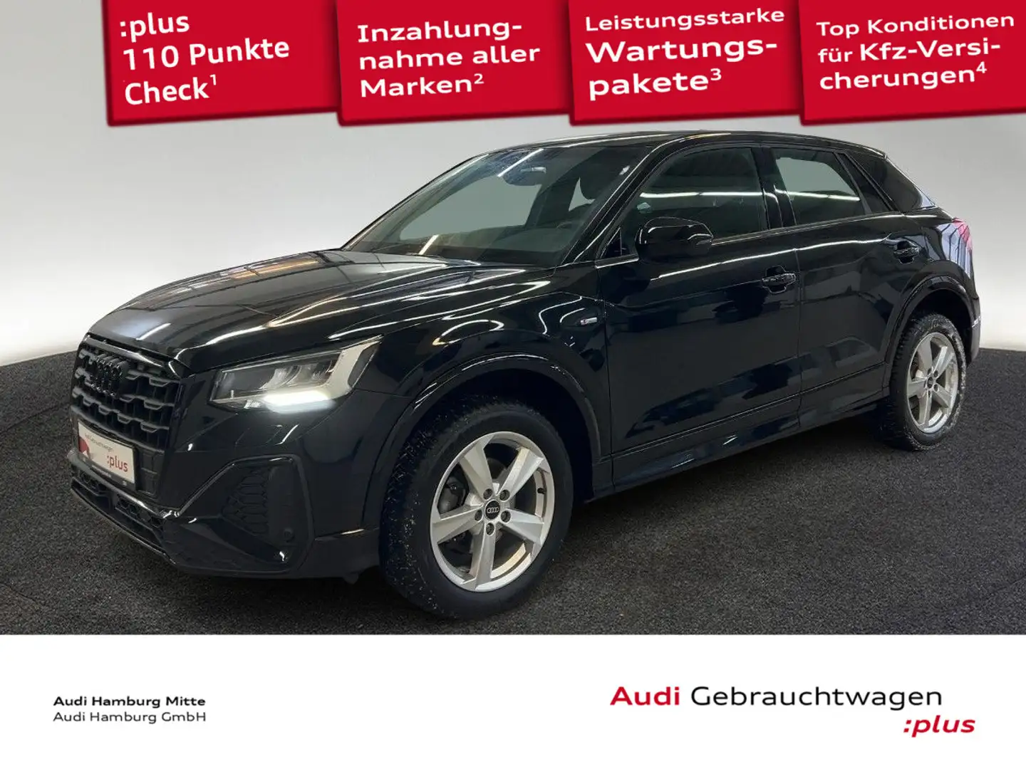 Audi Q2 35 TFSI S line S tronic Navi LED Kamera Sitzh Schwarz - 1
