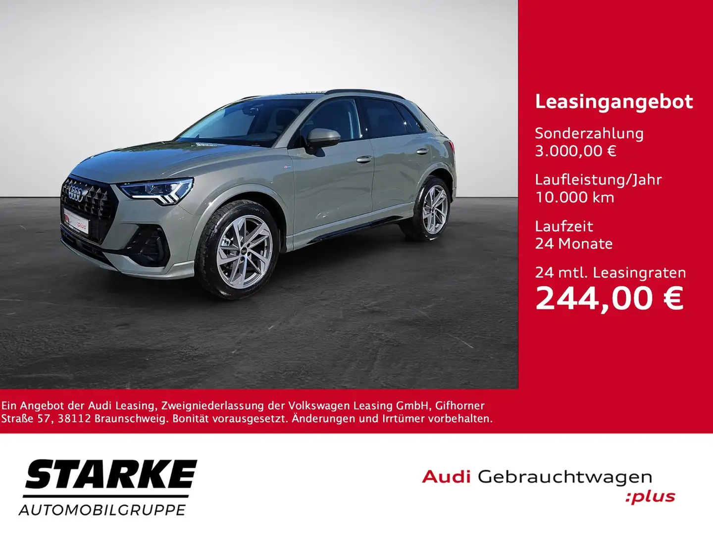 Audi Q3 35 TFSI S tronic S line NaviPlus LED Dinamica A... Gris - 1