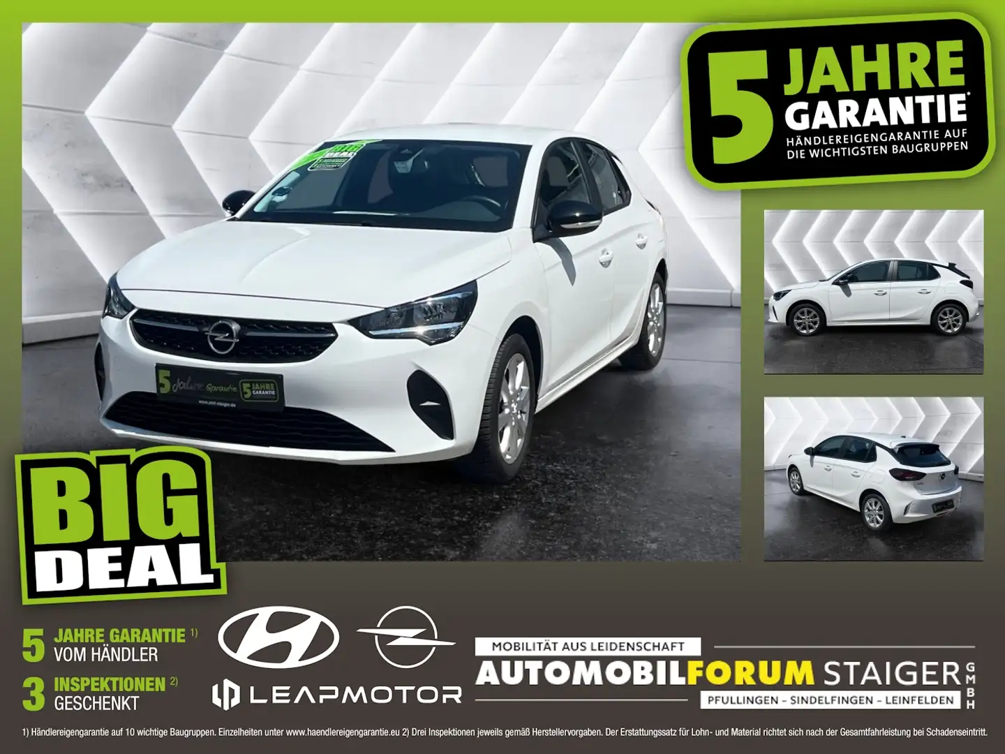 Opel Corsa F 1.2 Edition Matrix LM PDC SHZ SpurH Blanco - 1