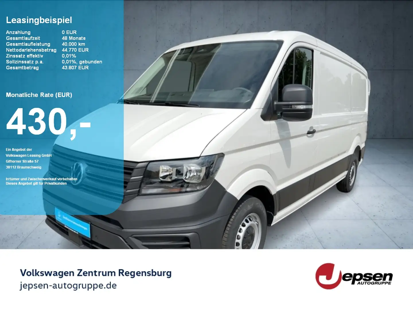 Volkswagen Crafter 35 Kasten MR TDI Heckflügeltür PDC Alb - 1