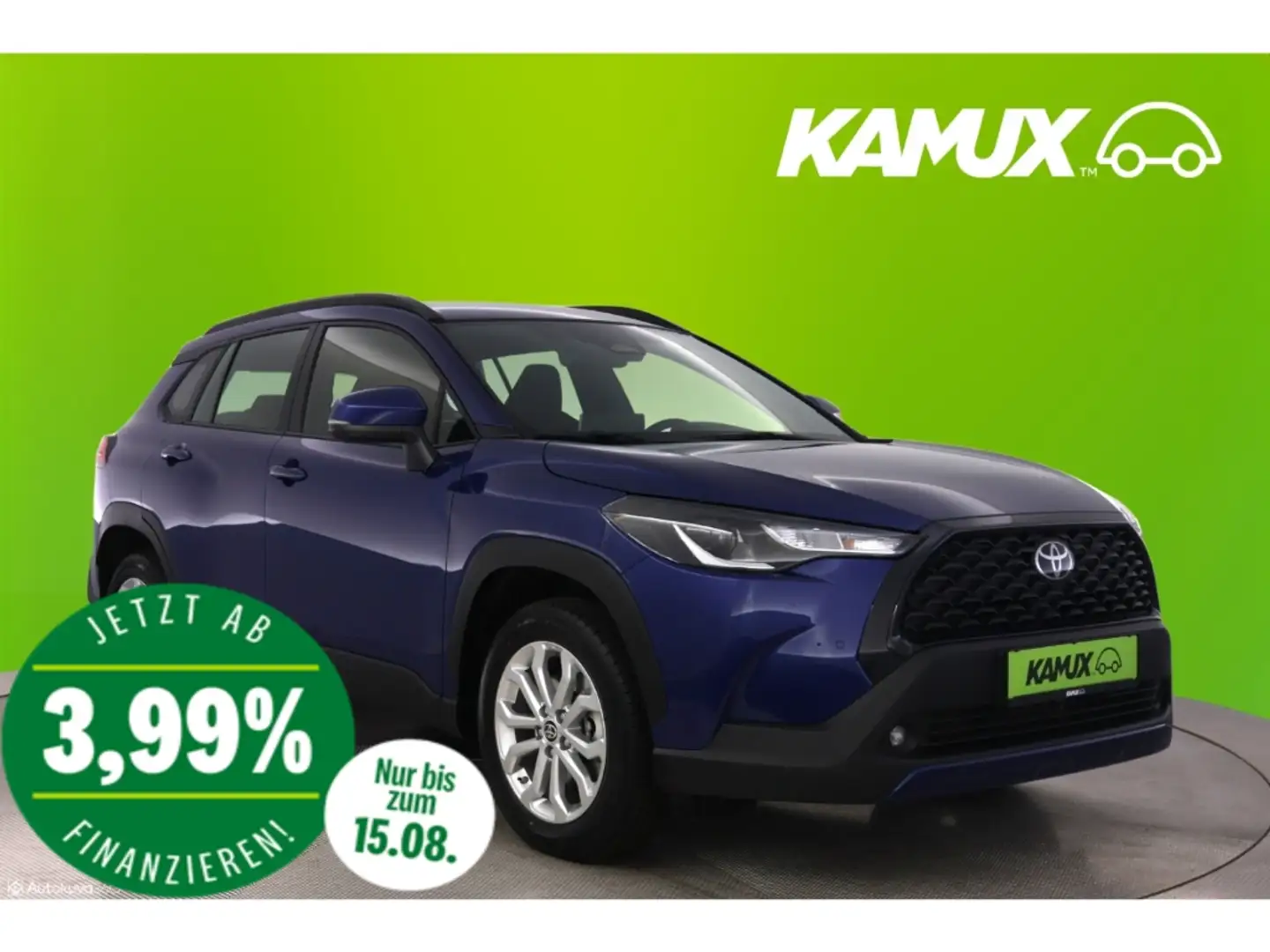 Toyota Corolla Cross 1.8H Aut.Business Edition+LED+NAVI Blauw - 1