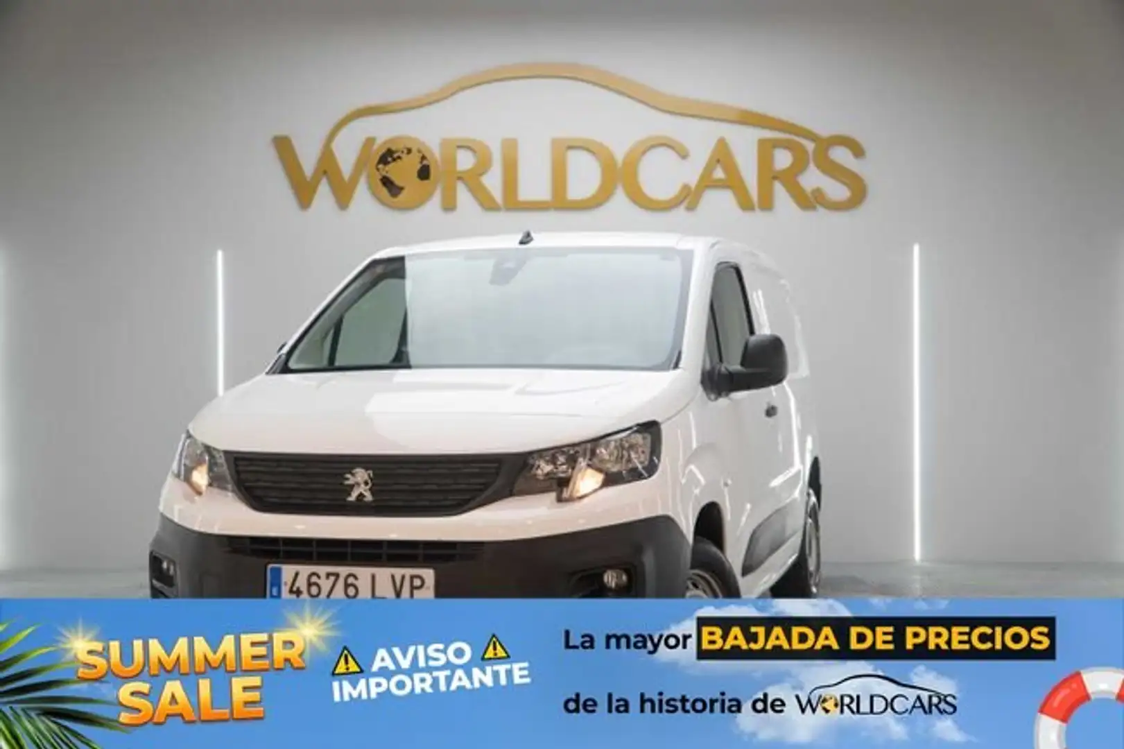 Peugeot Partner bluehdi 100 premium standard 600 kg Blanco - 1