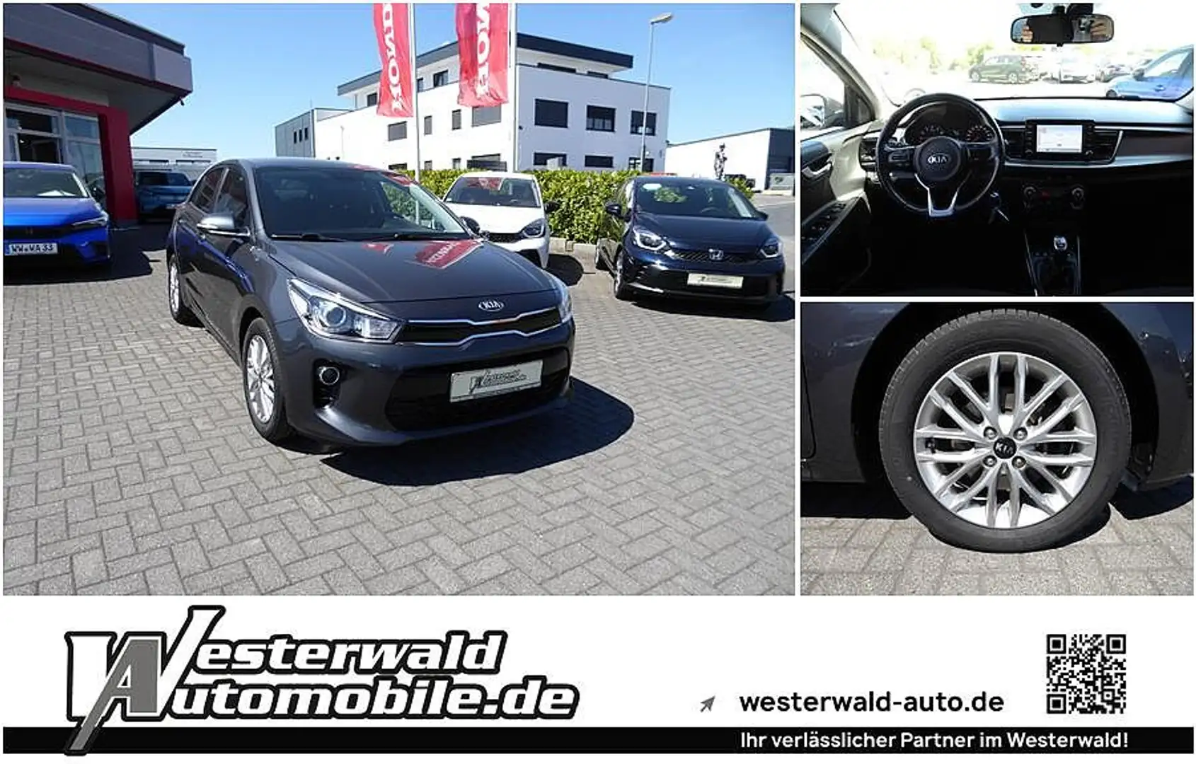 Kia Rio 1.0 T-GDI Dream-Team Edition | 1. Hand | NAVI Grau - 1